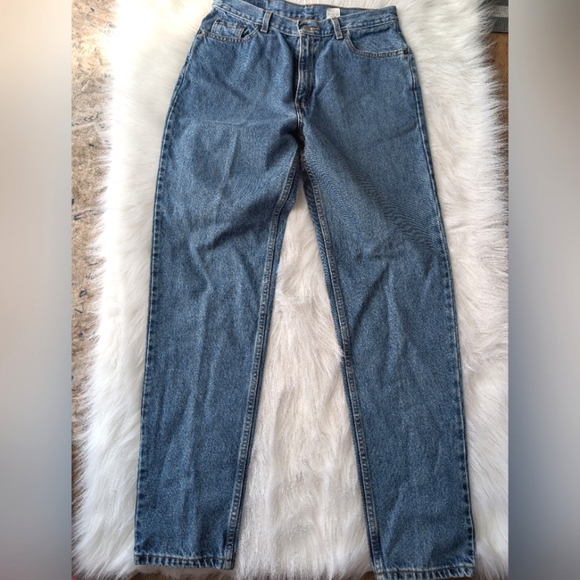 Rare Vintage Levis 512 Medium Wash High Waisted Jeans Waist 33" - Picture 4 of 14